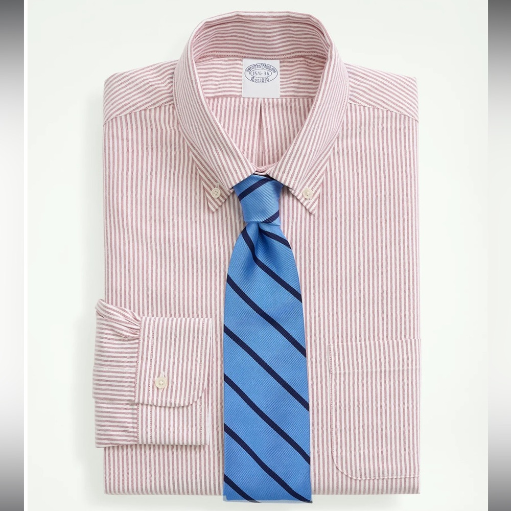 Brooks Brothers Red Striped Dress Shirt